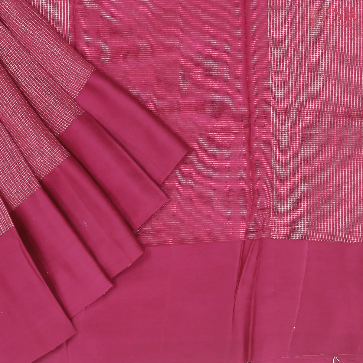 Magenta Pink Semi Chiniya Saree