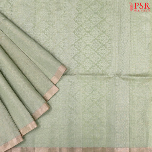 Tea Green Soft Tissue Silk Saree