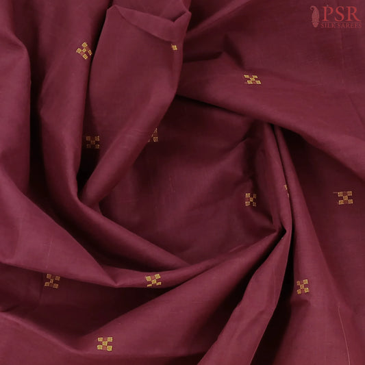 Maroon Kanchi Cotton Saree