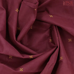 Maroon Kanchi Cotton Saree