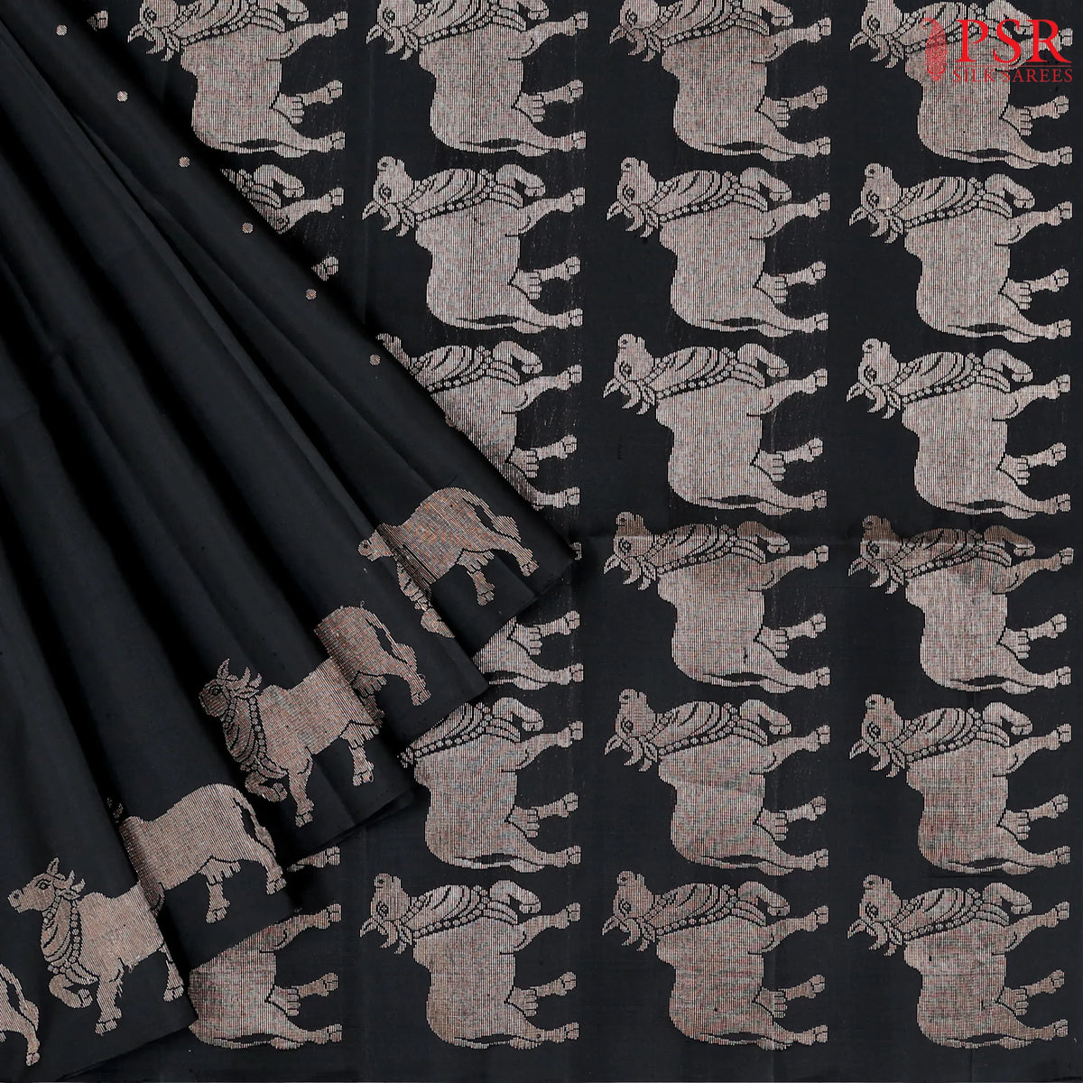 Black Soft Silk Saree