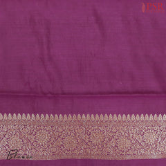 Dark Purple Georgette Silk Saree