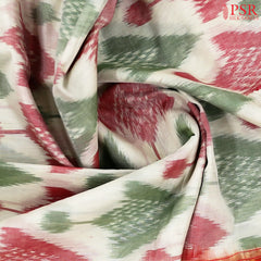 Pale Oak Patola Silk Cotton Saree