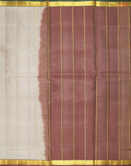 Edgecomb Grey Arani Silk Saree