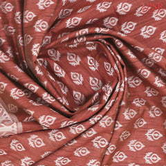 Brick Red Ghicha Tassar Saree