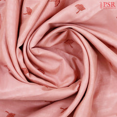Flamingo Pink Organza Embroidery Saree