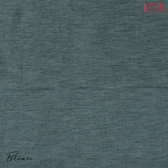 Dark Peacock Teal Linen Saree