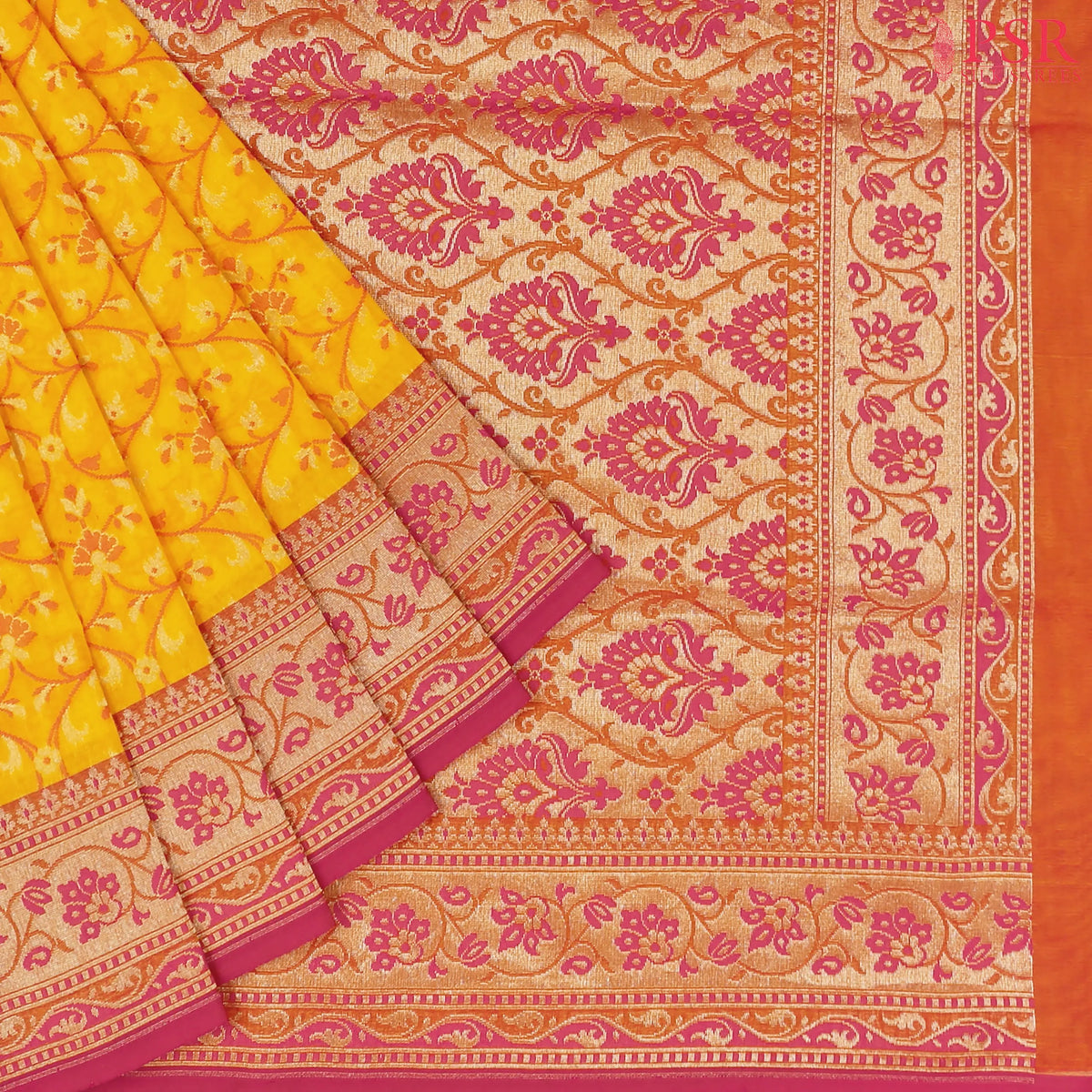 Yellow Summer Silk Saree
