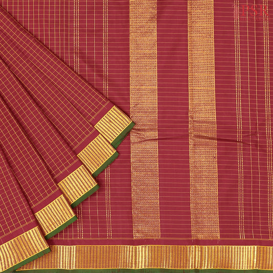 Maroon Arani Silk Saree