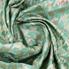 Aqua Pearl Banaras Silk Saree