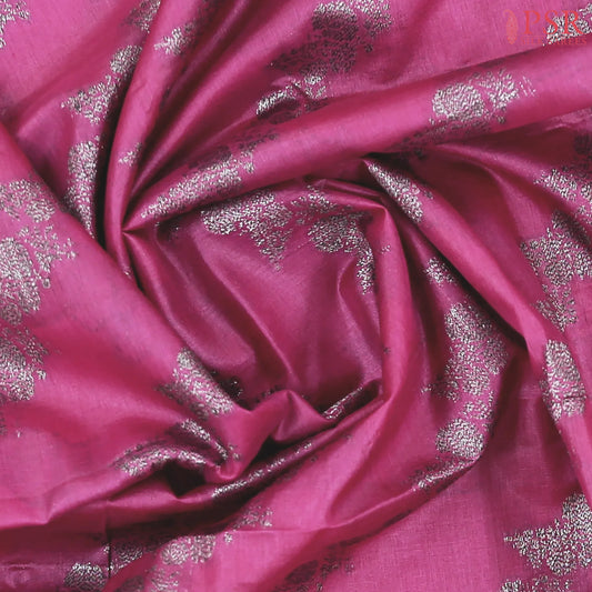 Deep Pink Banaras Tussar Silk Saree