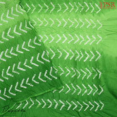 Light Green Bandhini Dress Material