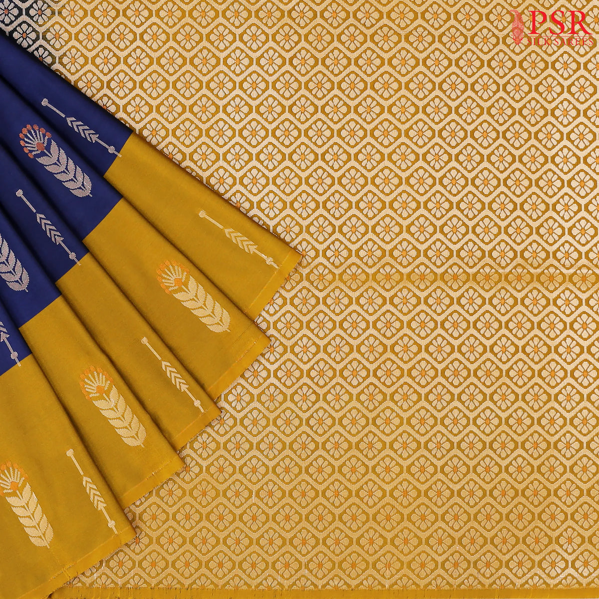Navy Blue Soft Art Silk Saree
