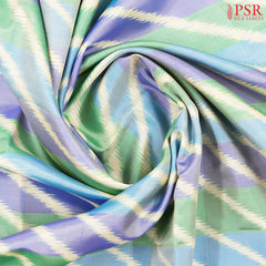 Pastel Tricolor Pochampally Soft Silk Saree