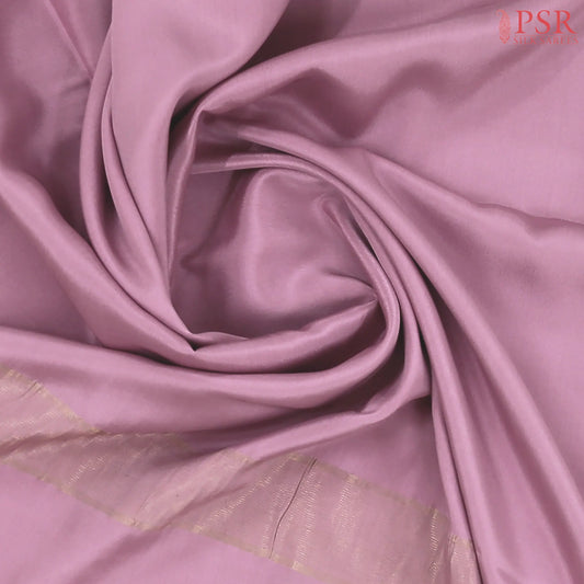Light Onion Pink Mysore Silk Saree