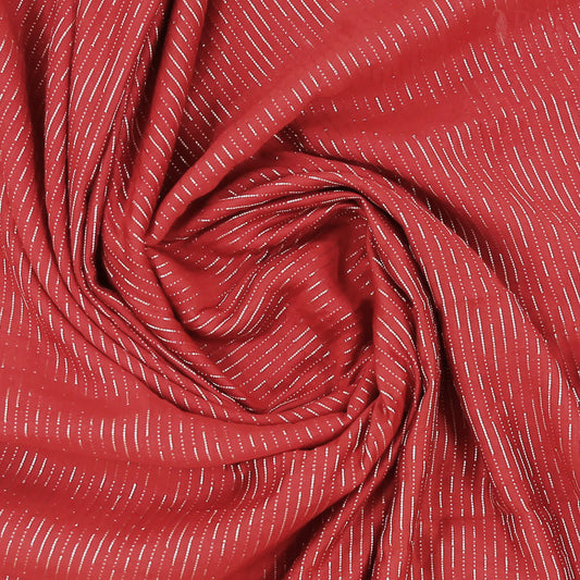 Cherry Red Assam Saree