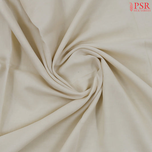 Cream White Byloom Cotton Saree