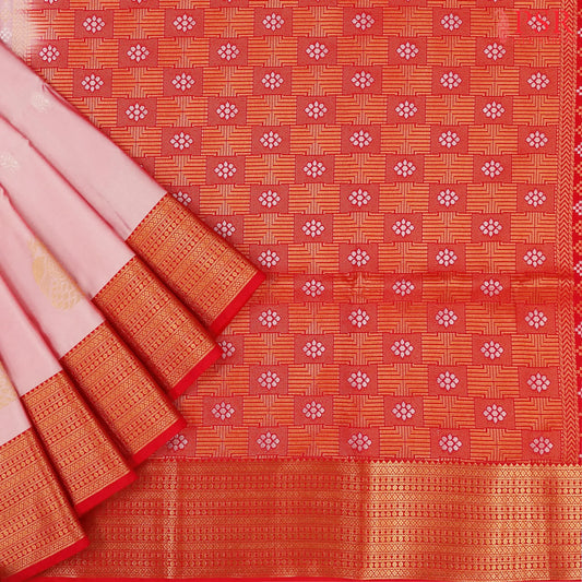 Flamingo Pink Soft Art Silk Saree