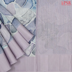 Soft Lilac Green Silk Saree