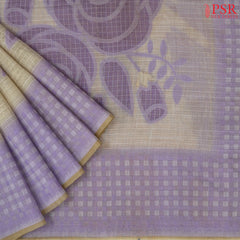Parchment Beige Ghicha Cotton Saree