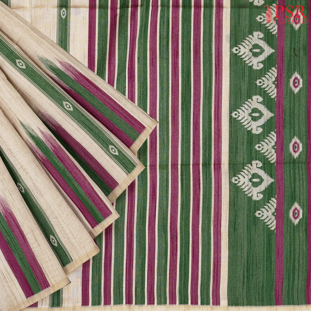 Royal Beige Ghicha Cotton Saree