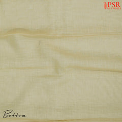 Yellow Beige Linen Dress Material