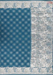 Peacock Teal Georgette Saree