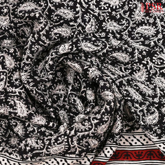 Black Modal Silk Saree