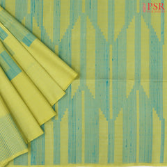 Citron Yellow Soft Silk Saree