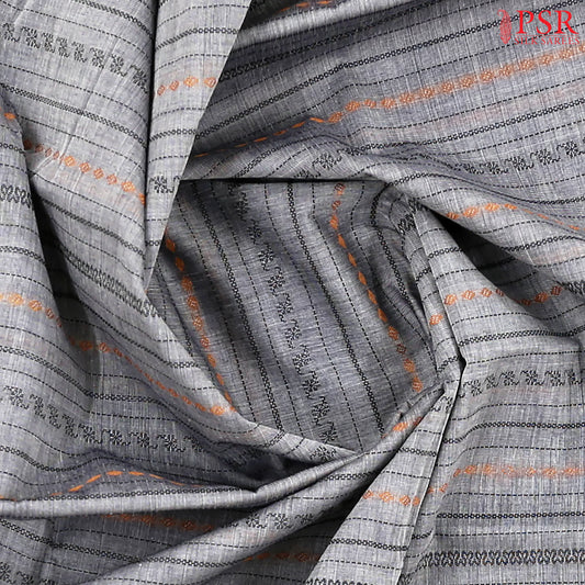 Grey Kalakshetra Kovai Cotton Saree