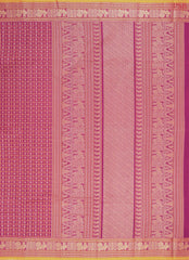 Mulberry Purple Kalakshetra Kovai Cotton Saree