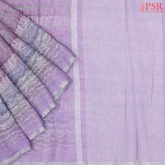 Lavender Linen Saree