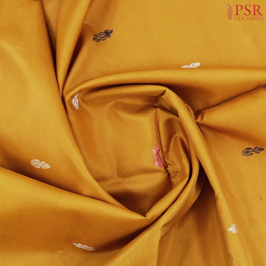 Mustard Yellow Vazhainaar Silk Saree