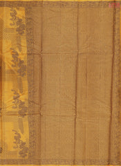 Mustard Yellow Banaras Tussar Silk Saree