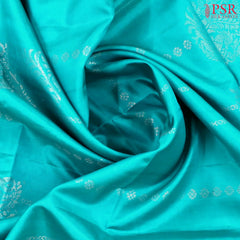 Azure Cyan Soft Silk Saree
