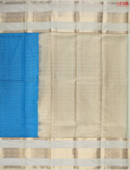 Bondi Blue Fancy Kanchipuram Silk Saree