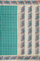 Emerald Green Semi Tussar Saree