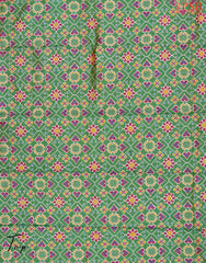 Parakeet Green Soft Patola Silk Cotton Dress Material