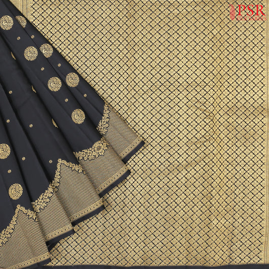 Black Kanchipuram Silk Saree