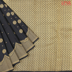 Black Kanchipuram Silk Saree