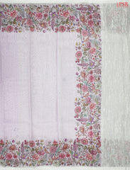 Pale Lavender Linen Saree