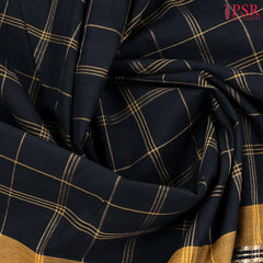 Black Mangalagiri Cotton Saree
