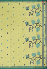 Melange Green Bengal Cotton Saree