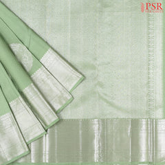 Light Pistachio Green Kanchipuram Silk Saree