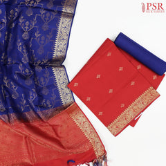 Red Silk Dress Material