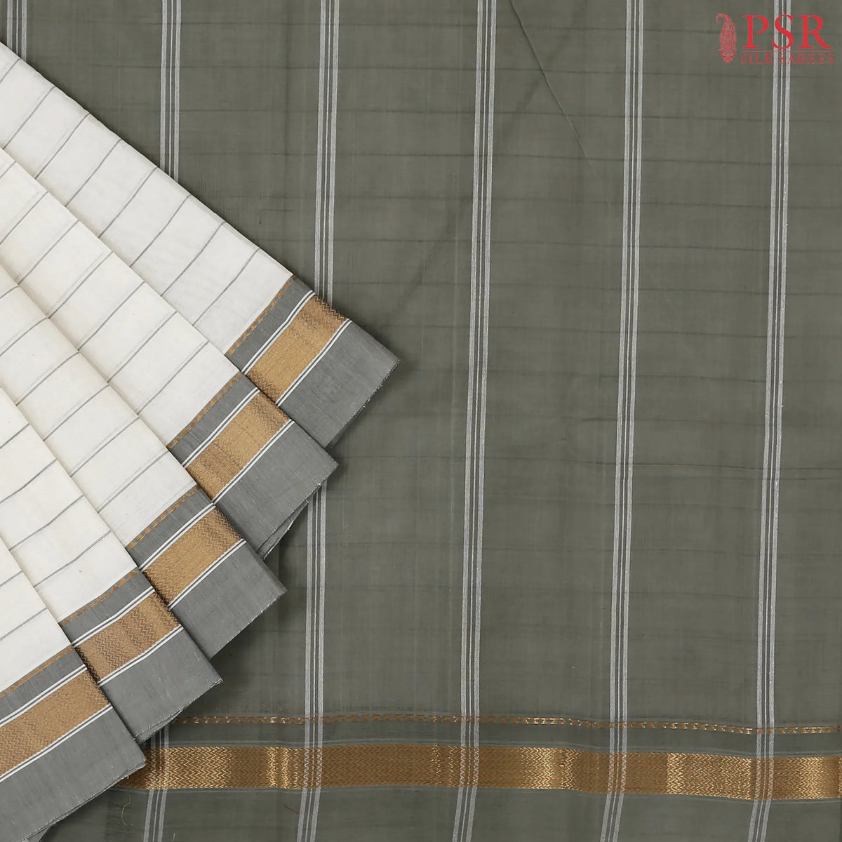 Off White Kanchi Cotton Saree