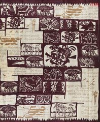 Yellow Beige & Brown Kadhi Tussar Silk Saree