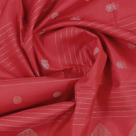 Turkey Red Soft Silk Saree