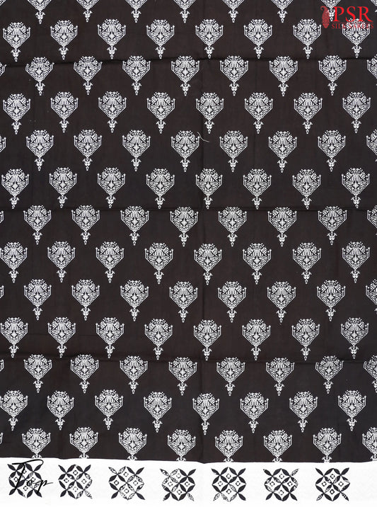 Black Cotton Dress Material