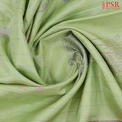 Pastel Pistachio Kanchipuram Silk Saree